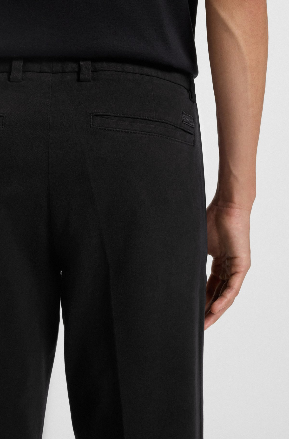 SLIM-FIT TROUSERS IN STRETCH-COTTON TWILL - 5