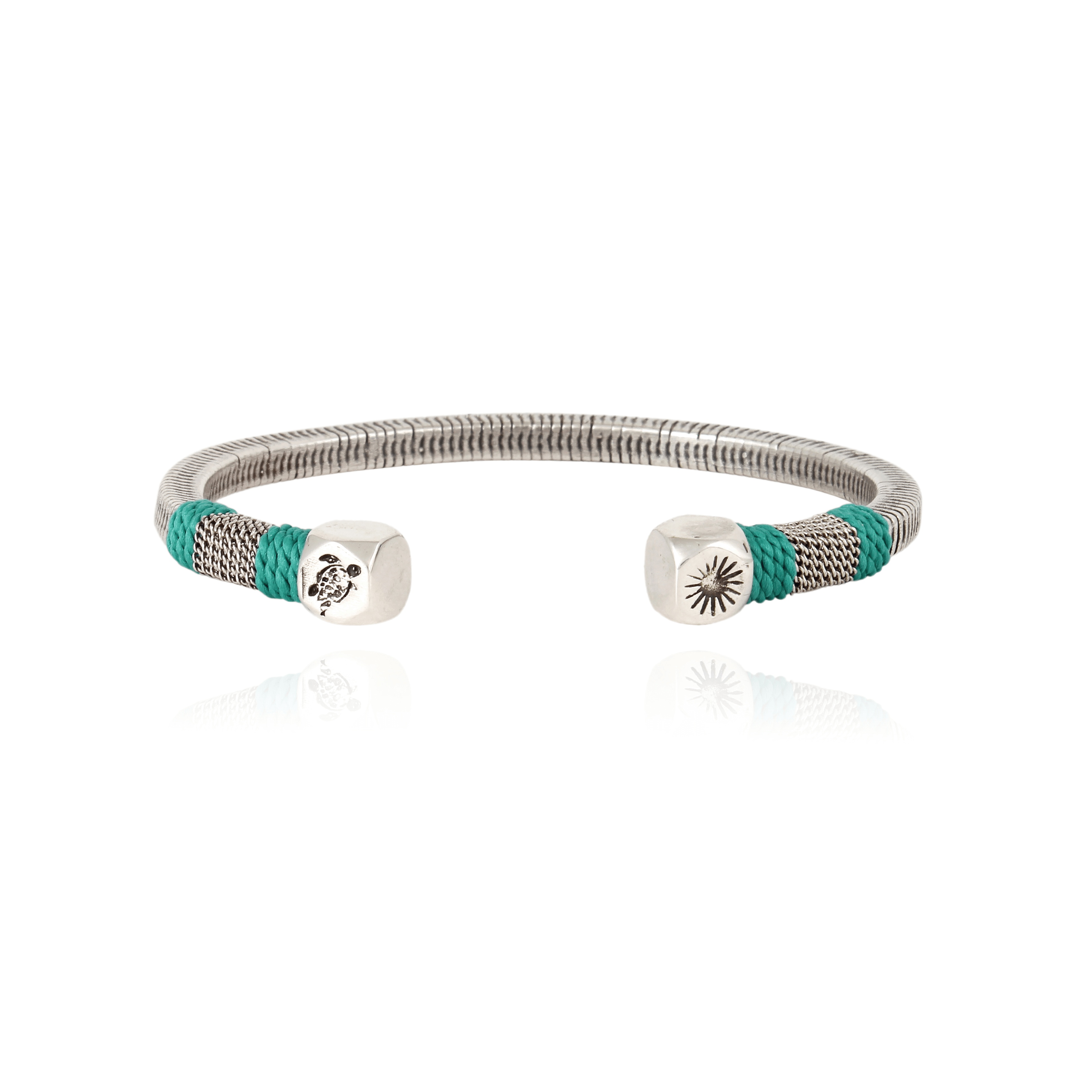 Men silvered Jonc Bracelet - Vilebrequin x Gas Bijoux - 1