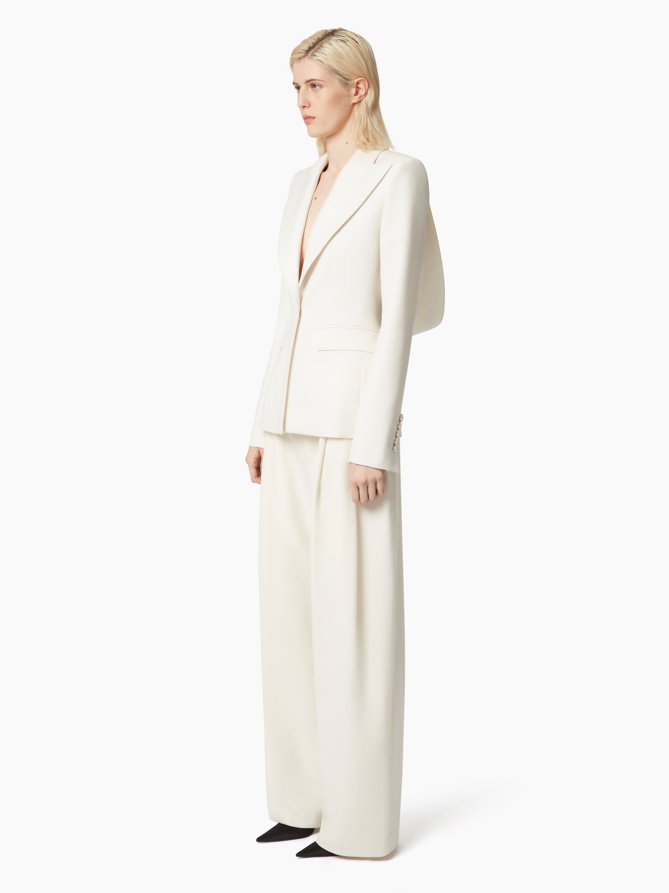 パンツ NINA RICCI WIDE-LEG PANTS WITH PLEAT Nina Ricci Wide-Leg Pants With Pleat Detail | ShopSimon