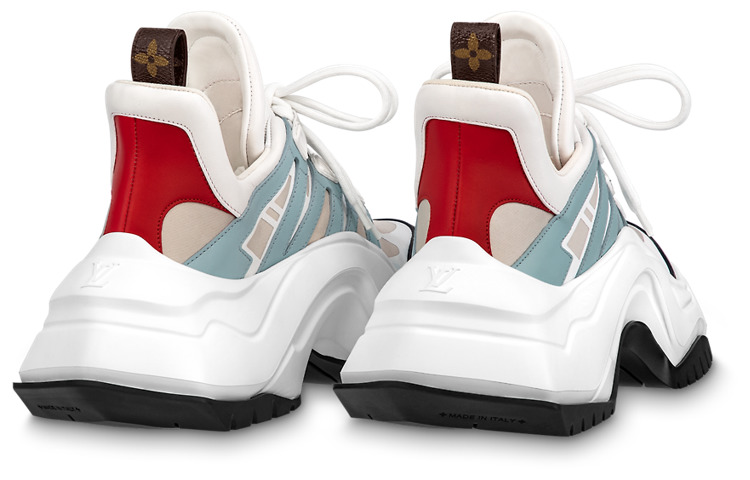 (WMNS) LOUIS VUITTON Archlight 2.0 Platform Sneakers 'White Beige Blue' 1ABIHW - 4
