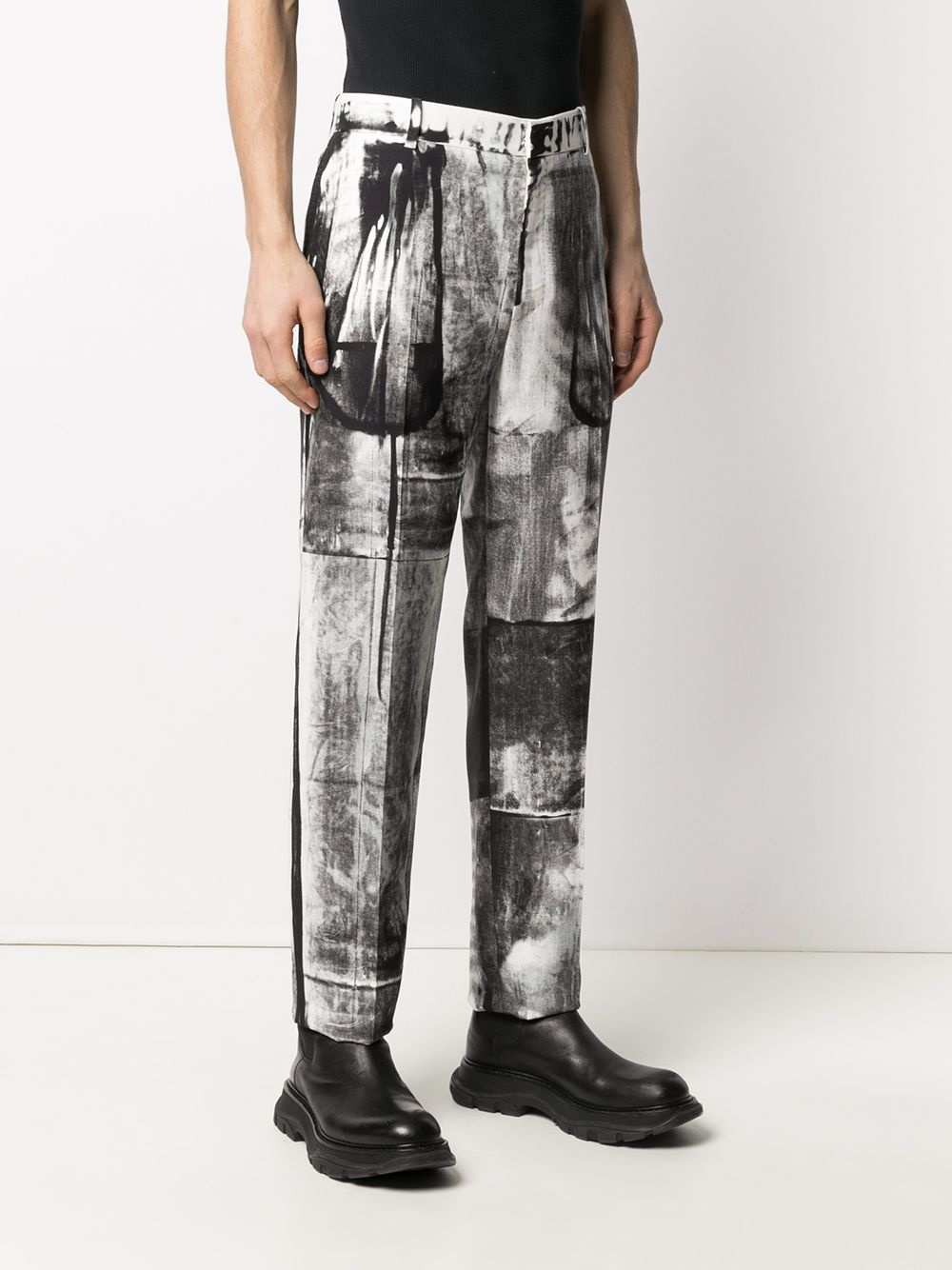 X-ray print tailored trousers - 3