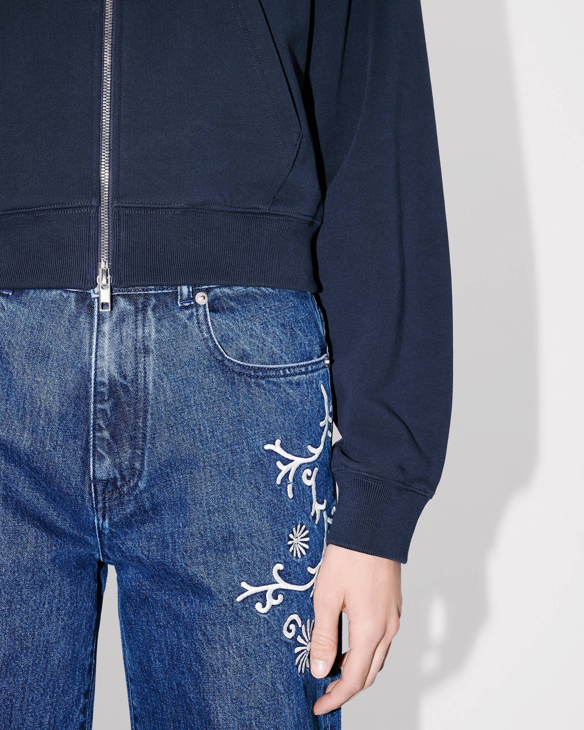 'KENZO Marguerite' cropped embroidered houdie - 7