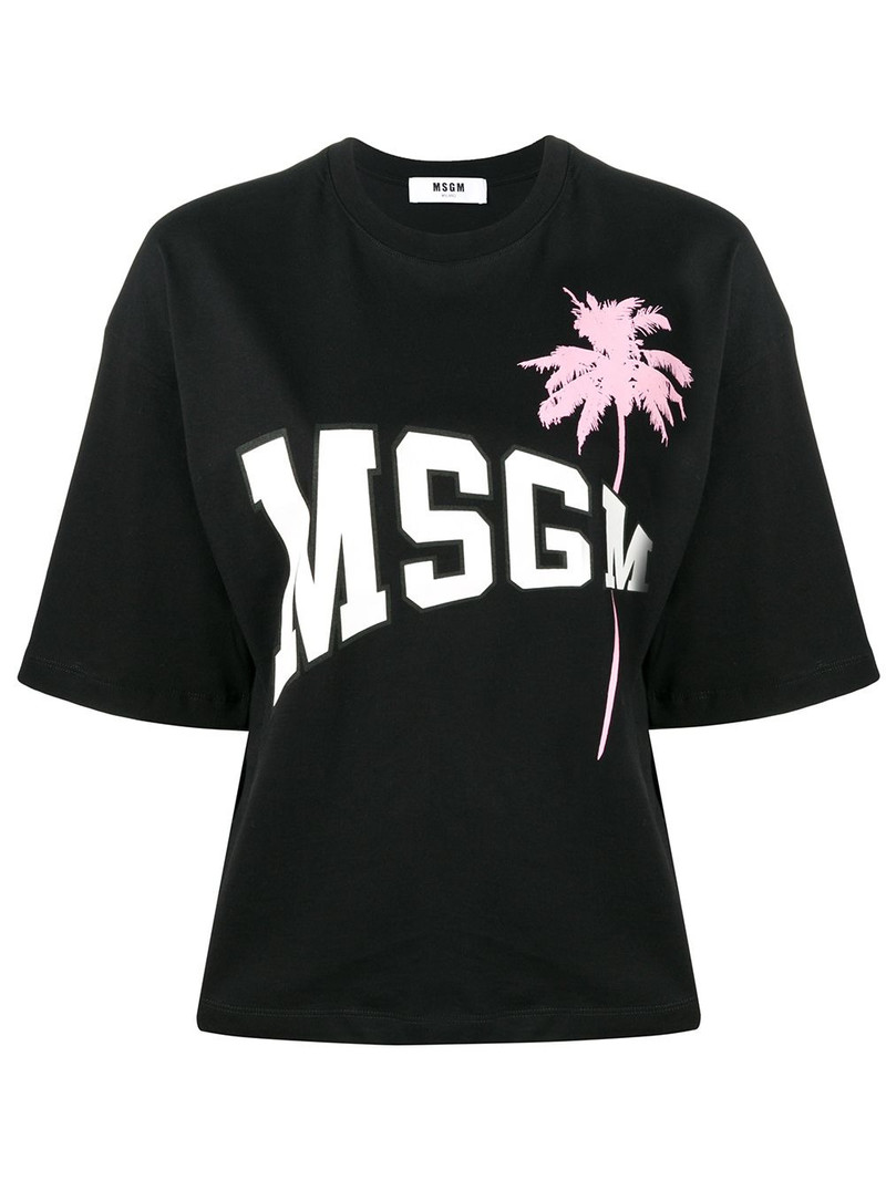 logo palm tree T-shirt 1