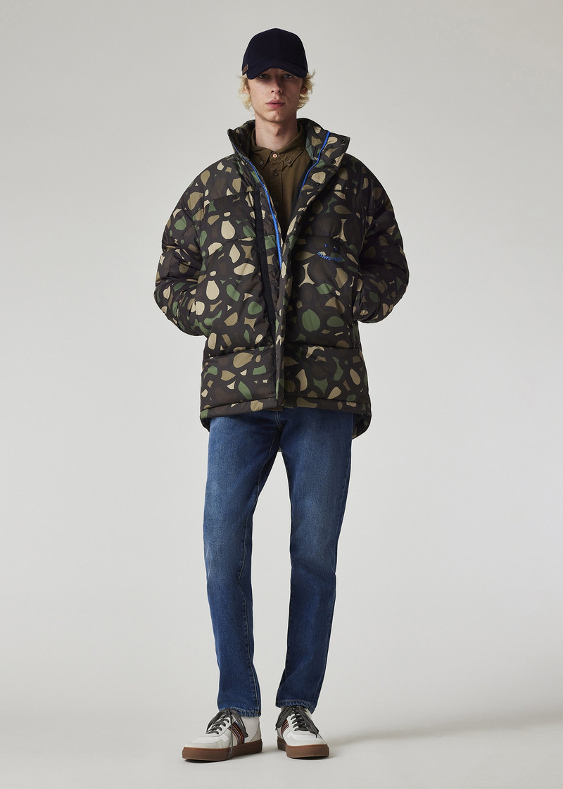 Tapered-Fit Mid-Wash Organic Vintage Stretch Jeans 4