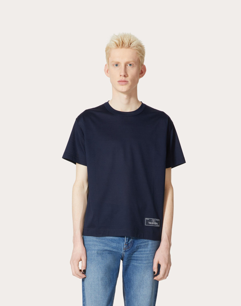 COTTON T-SHIRT WITH MAISON VALENTINO TAILORING LABEL 3
