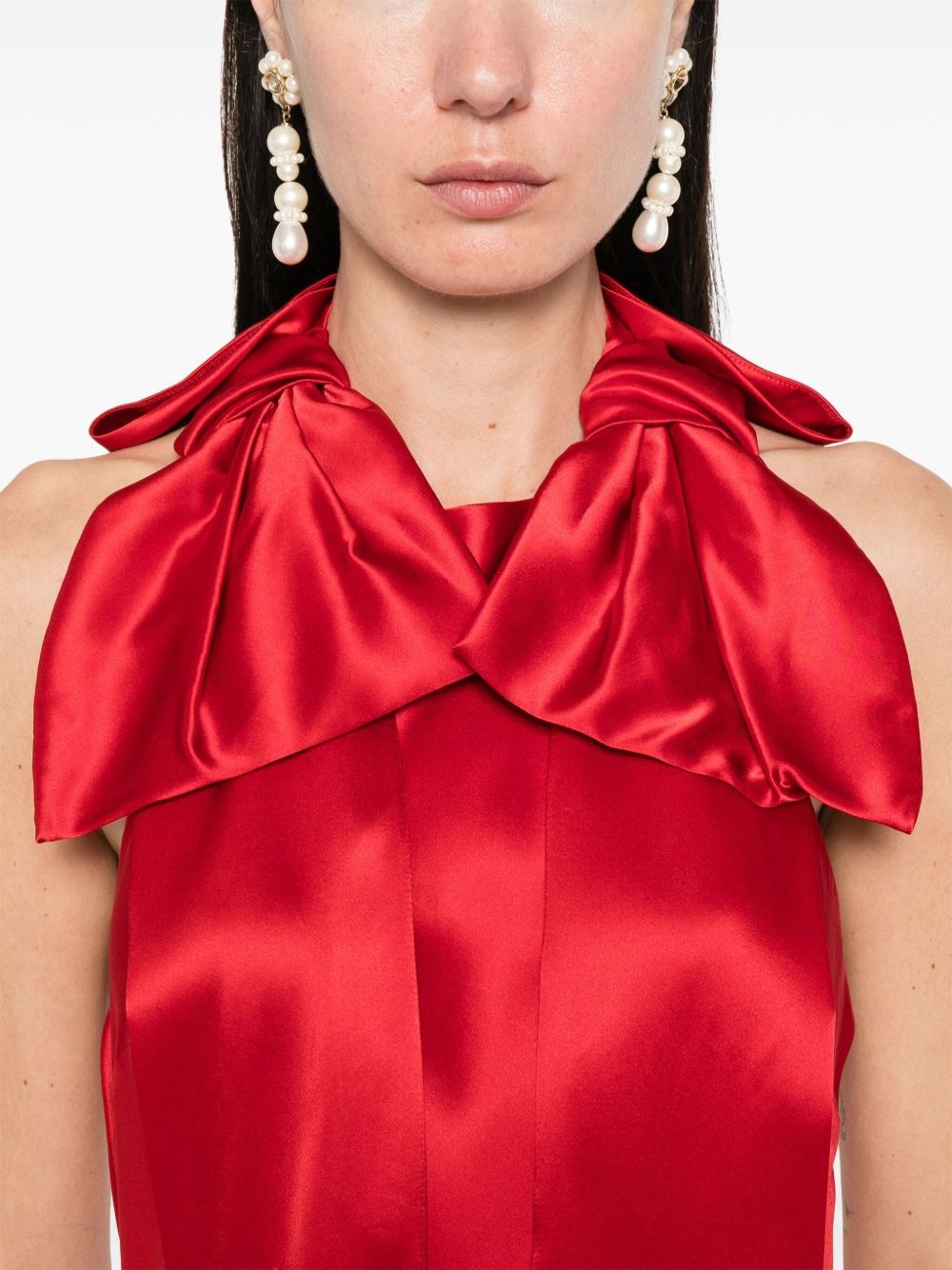 bow-detail gown - 5