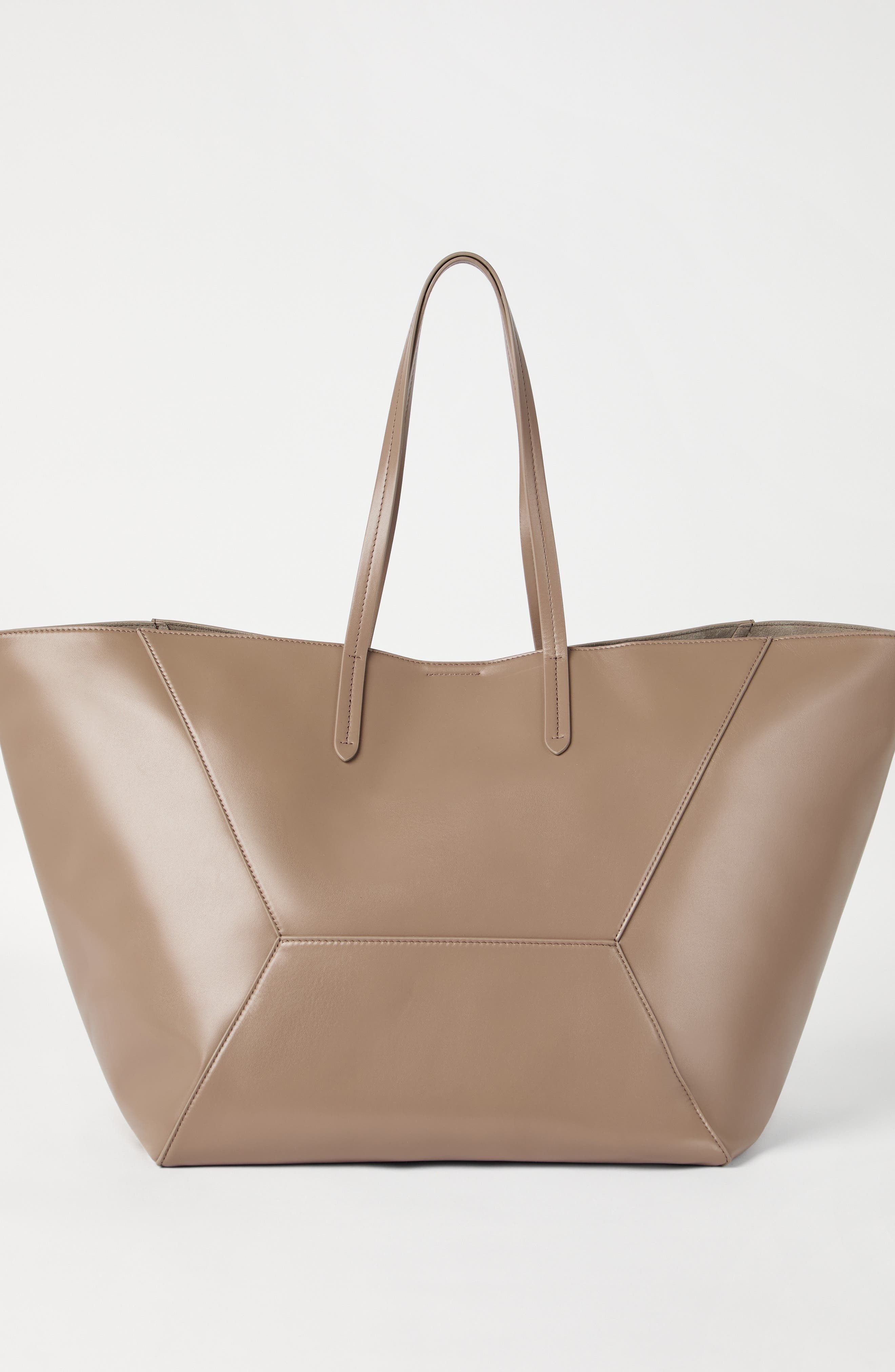 Brunello Cucinelli Large calfskin BC Duo bag in Hazelnut at Nordstrom - 3