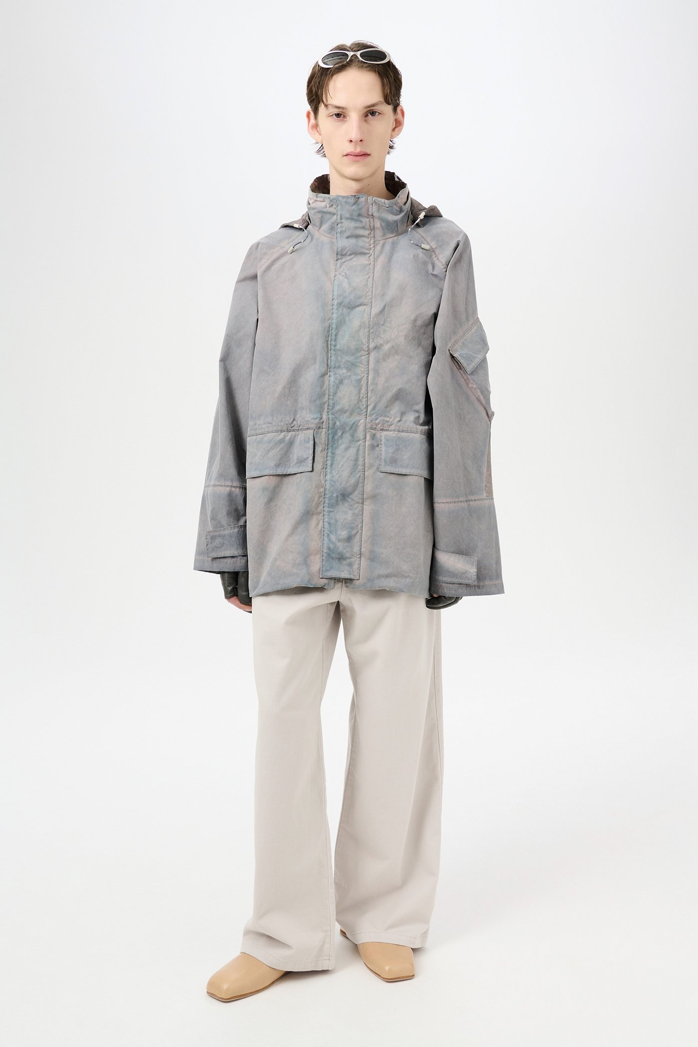 Horizon Jacket Carbon Overdye Papyrus Poly - 4