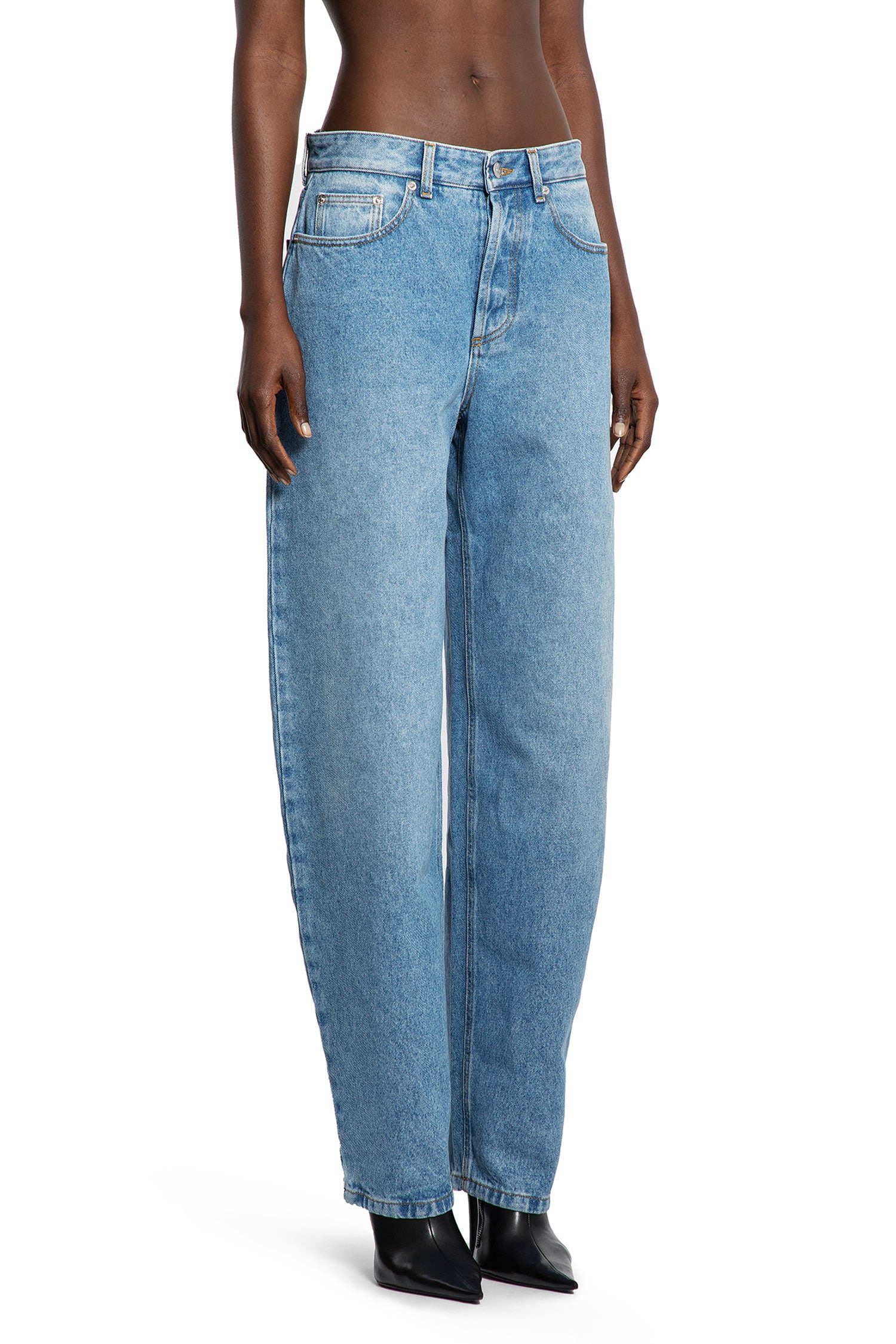Laced-Up-Wide-Leg-Jeans - 2