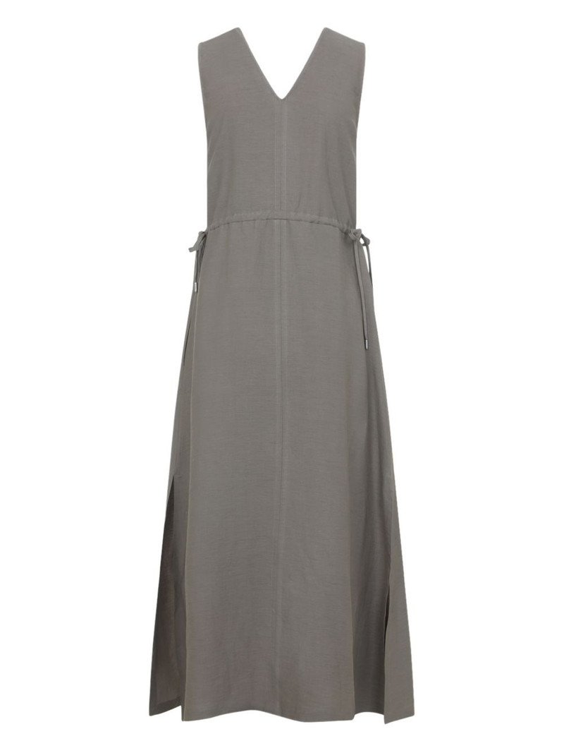 PESERICO V-neck midi dress outlook