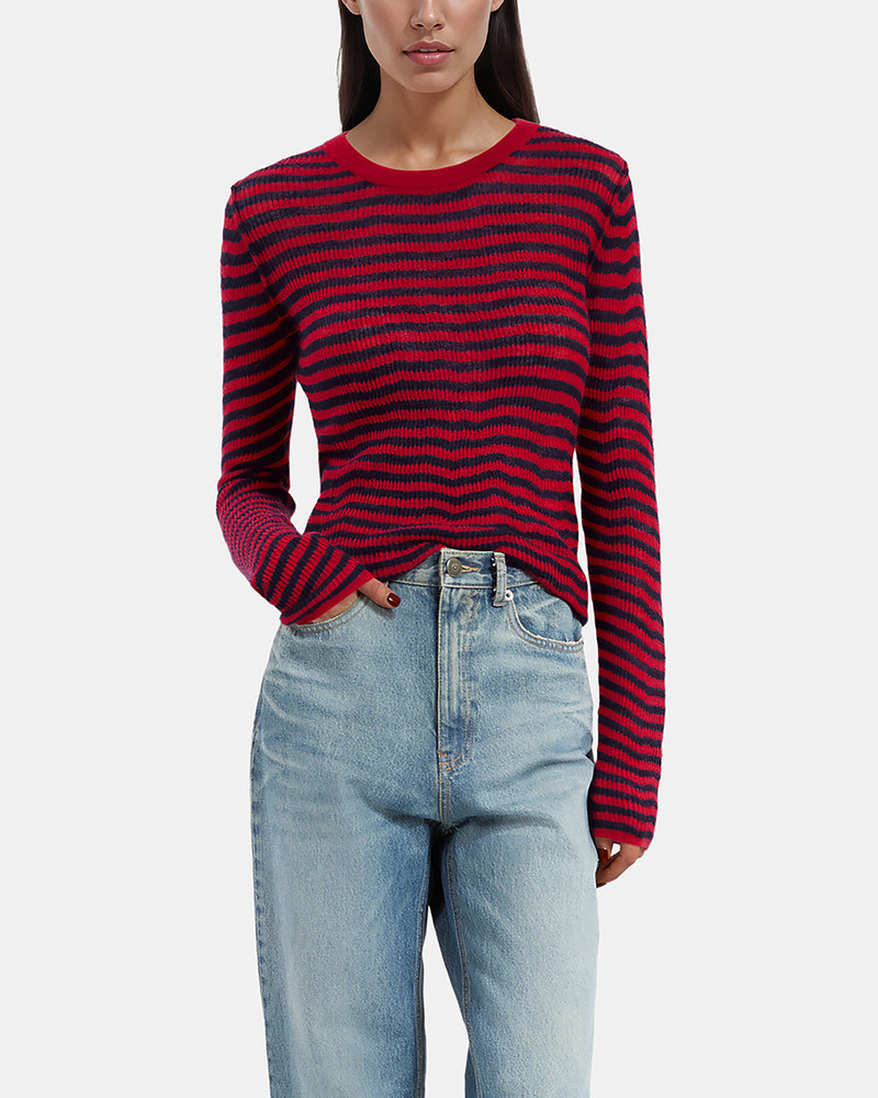 STRIPED MOHAIR SWEATER 4