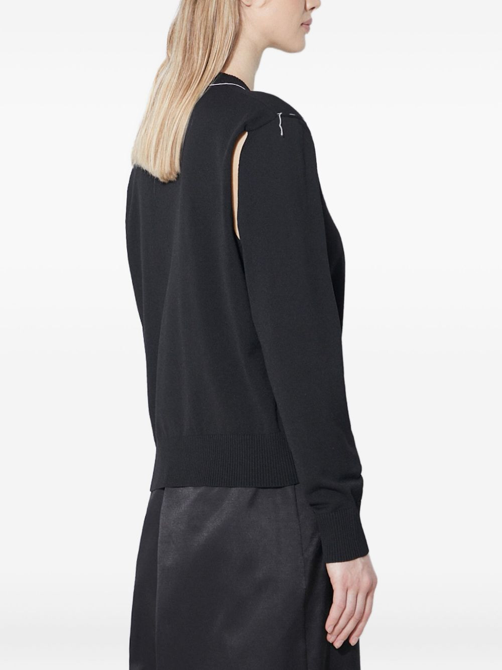cut-out sweater - 4