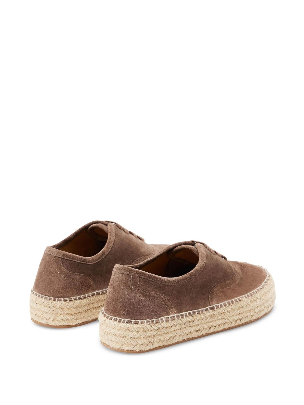 lace-up platform sneakers - 3
