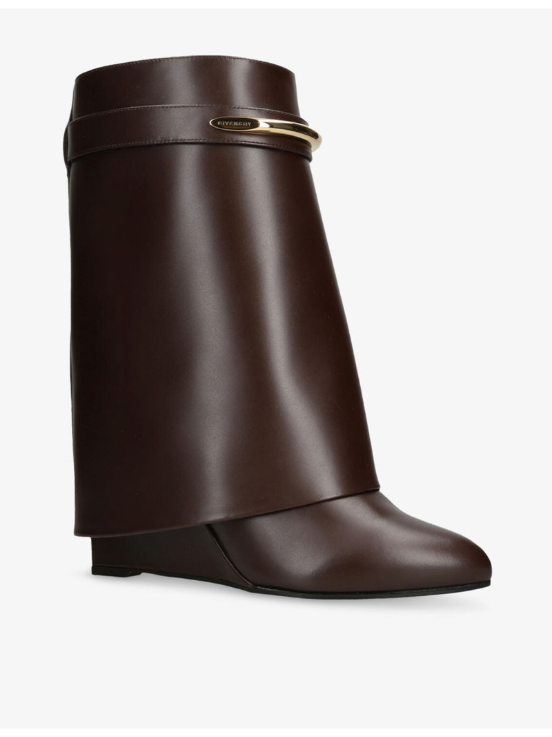 Givenchy Shark 95 Leather Ankle Boots outlook