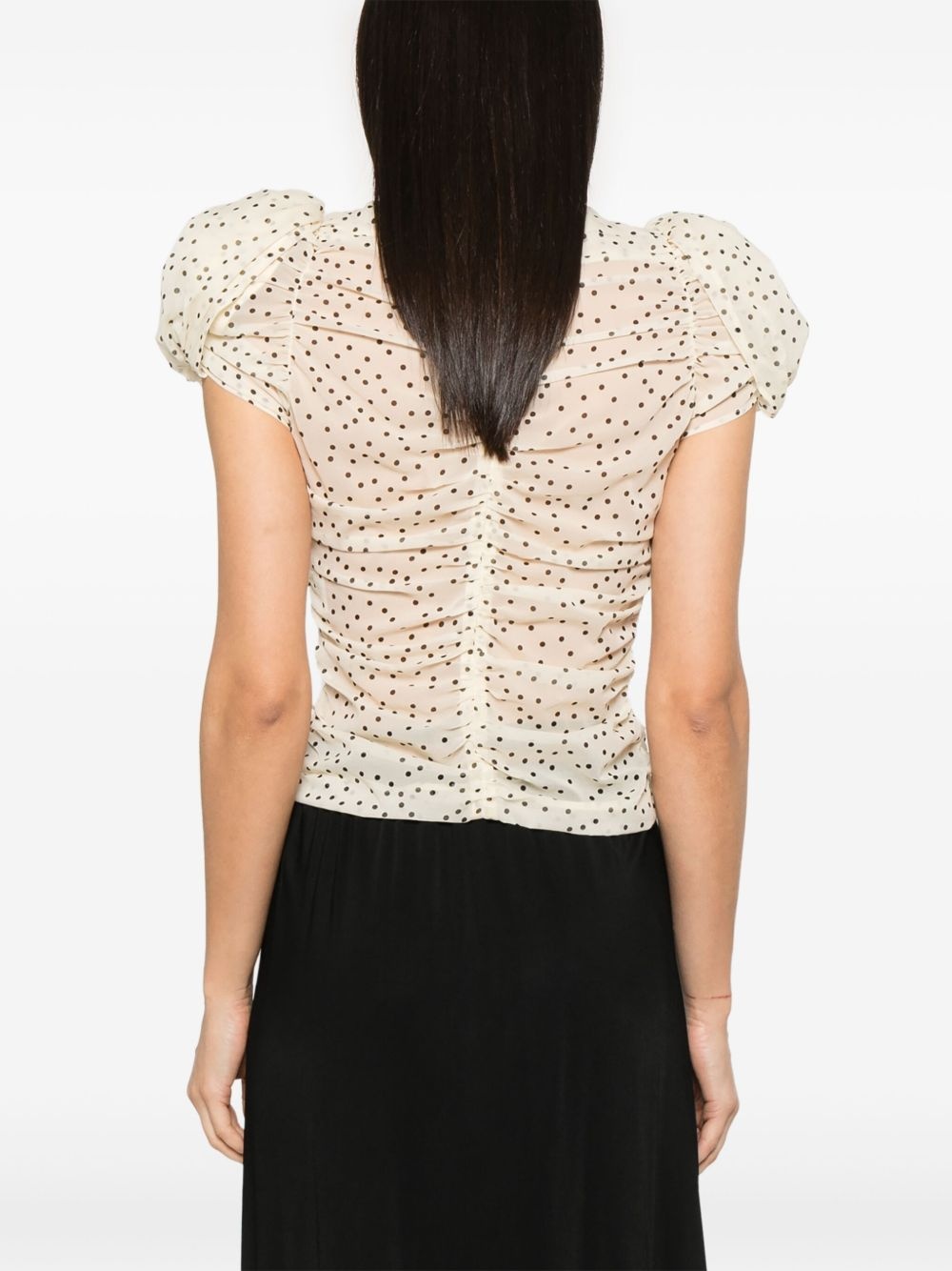 polka dot blouse - 4
