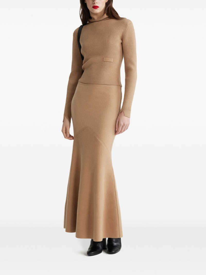 PATOU peplum maxi skirt outlook