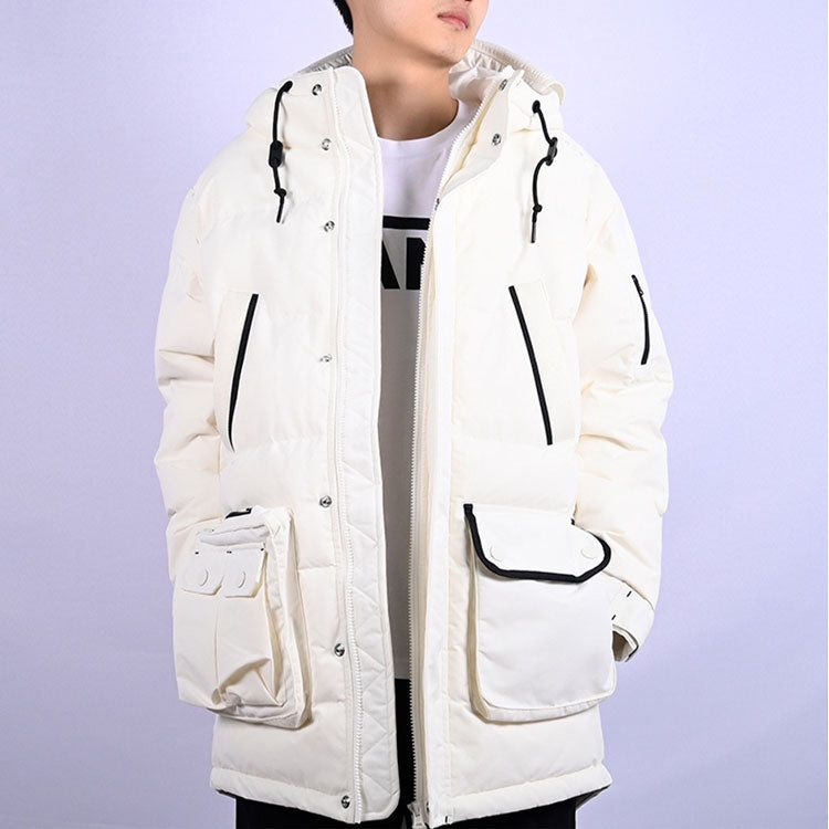 Converse Down Mid Length Jacket 'White' 10019988-A02 - 3