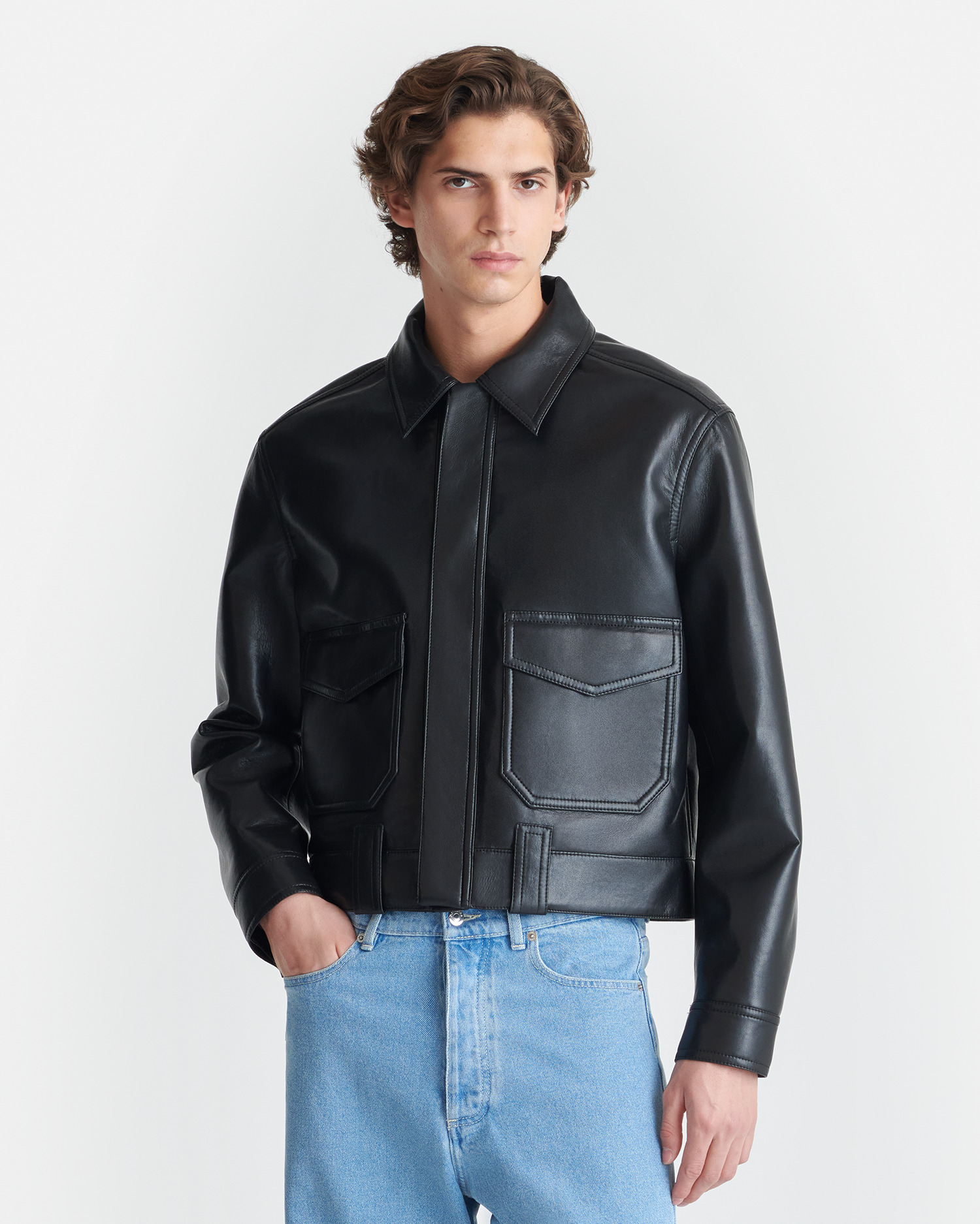 Regenerated Leather Jacket - 4