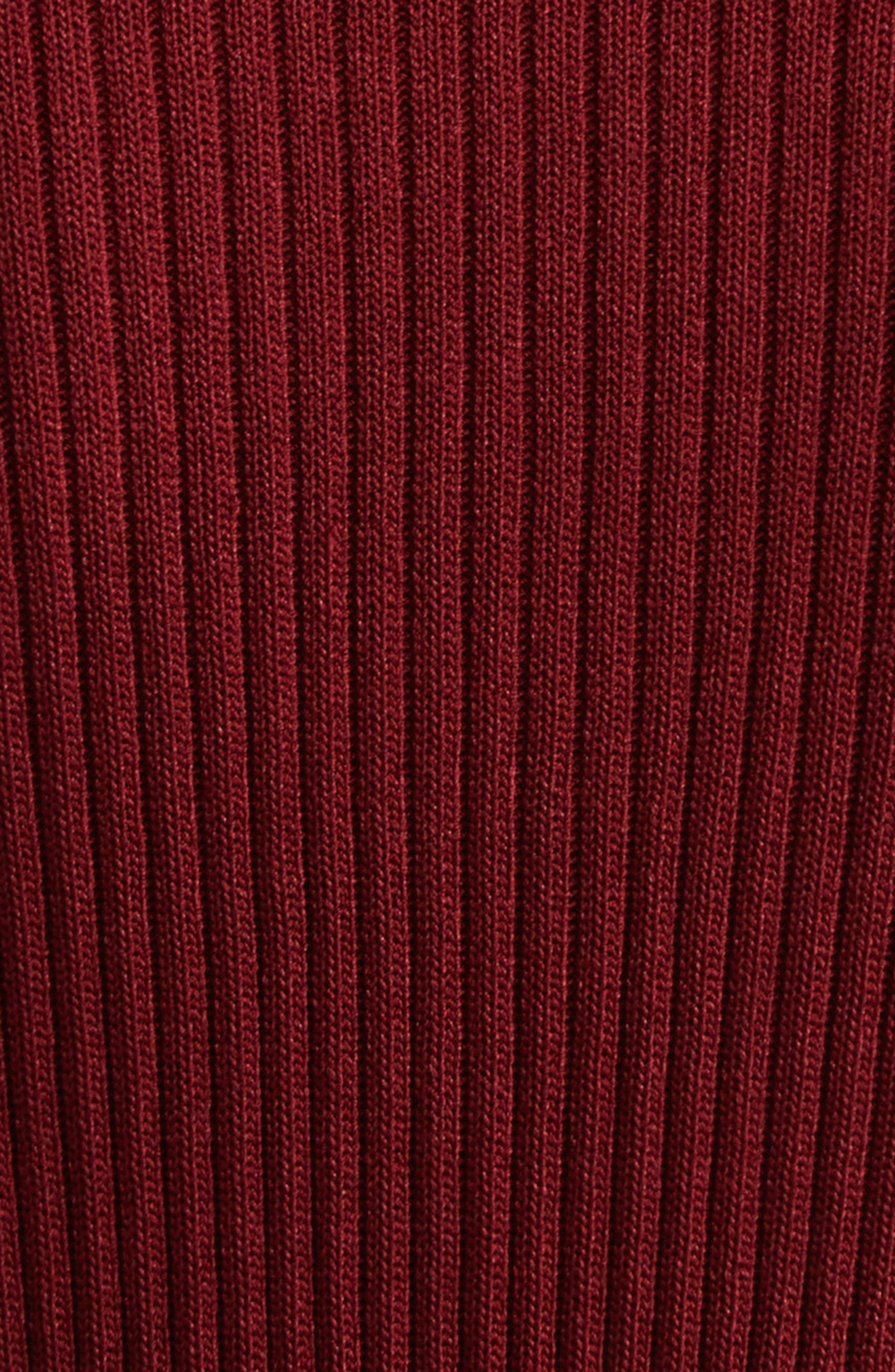 Proenza Schouler Lauryn Long Sleeve Rib Sweater Dress in Dark Red at Nordstrom - 6