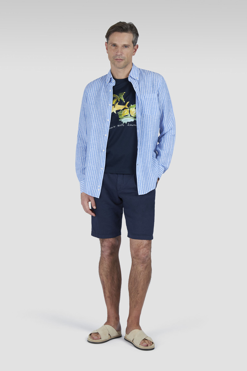 Paul & Shark STRIPED LINEN SHIRT outlook