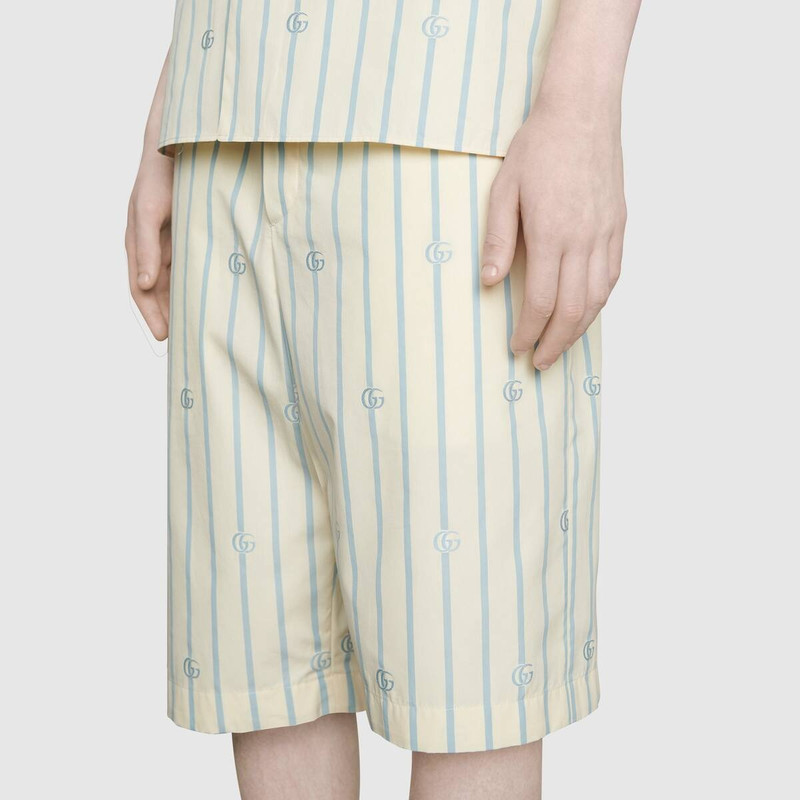 Double G stripe cotton shorts 5