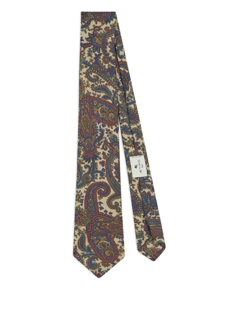floral paisley silk tie 1