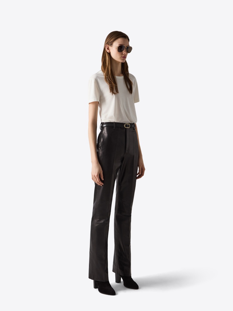 LEATHER TROUSER 78 BLACK - 2