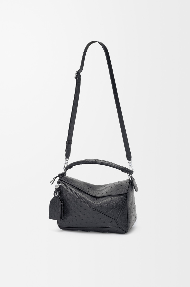 Small Featherlight Puzzle bag in ostrich 8