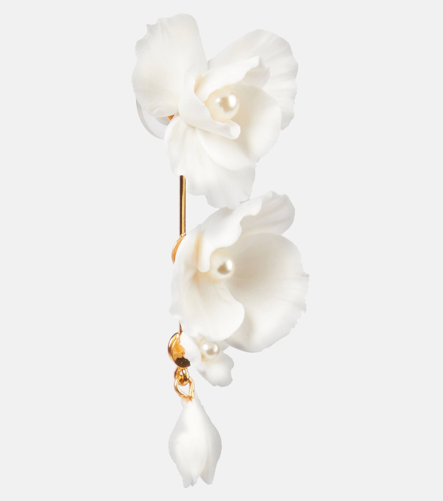 Mariam floral drop earrings - 2