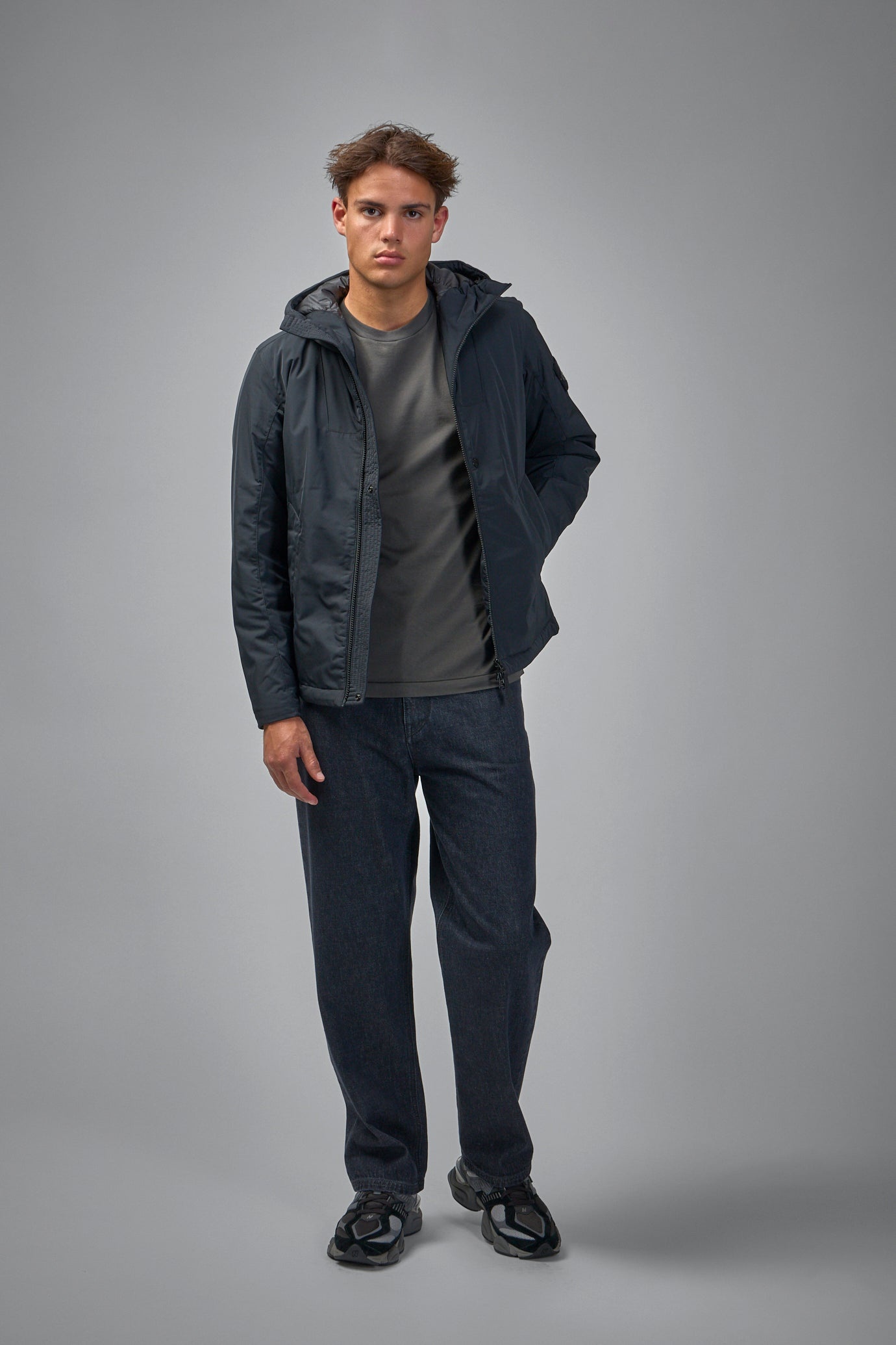 Crickle Reps Hooded Down Jacket - 2