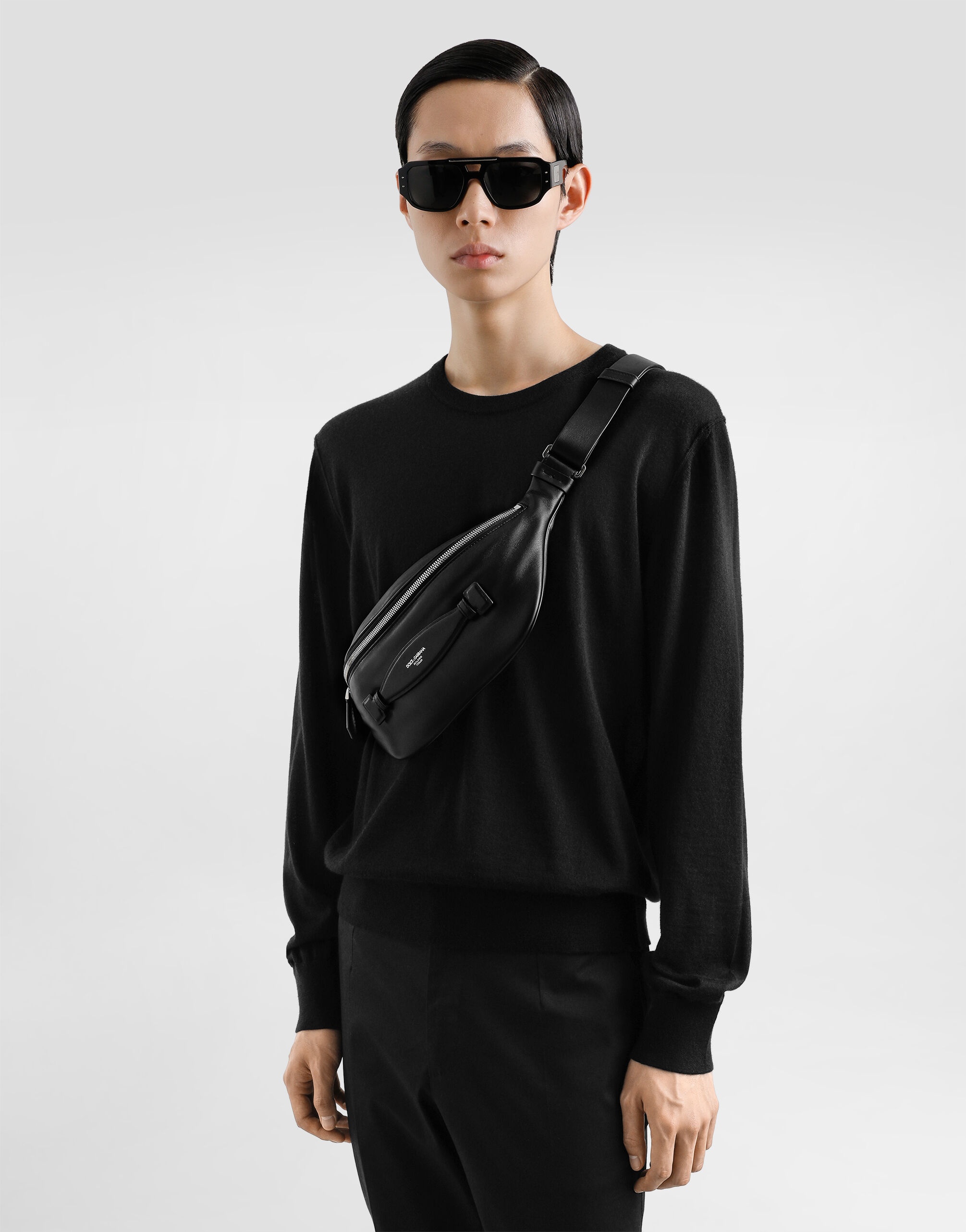 Calfskin nappa leather belt bag - 5