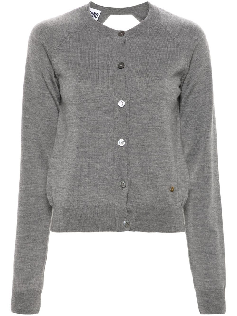 mélange-effect cardigan 1