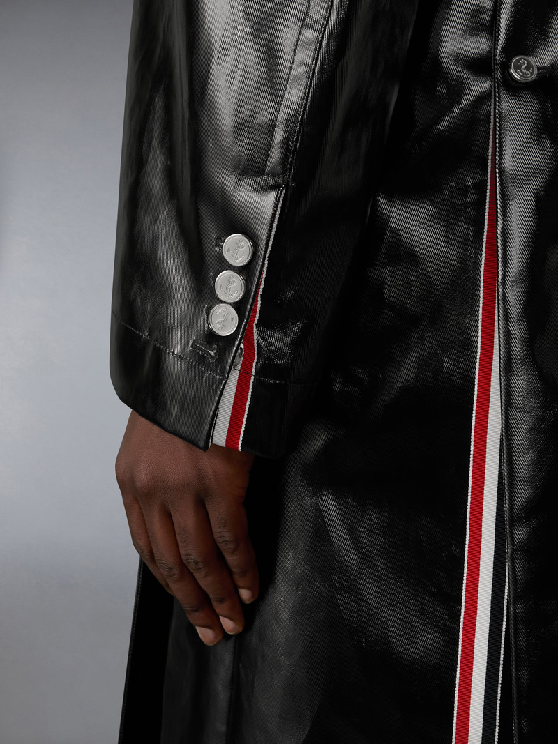 GABARDINE SLICKER OVERSIZED PEACOAT 8