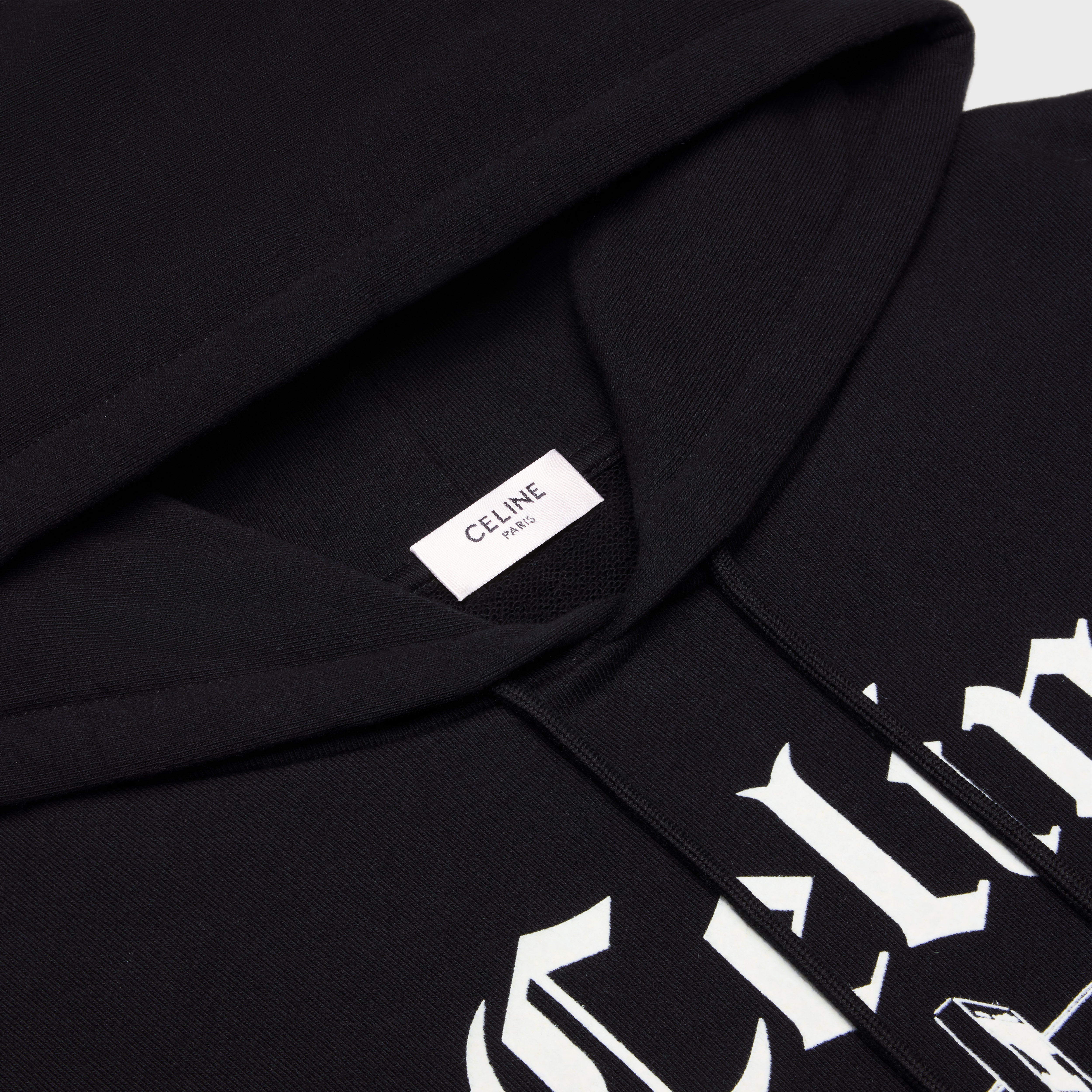 troubadour loose hoodie in cotton fleece - 4