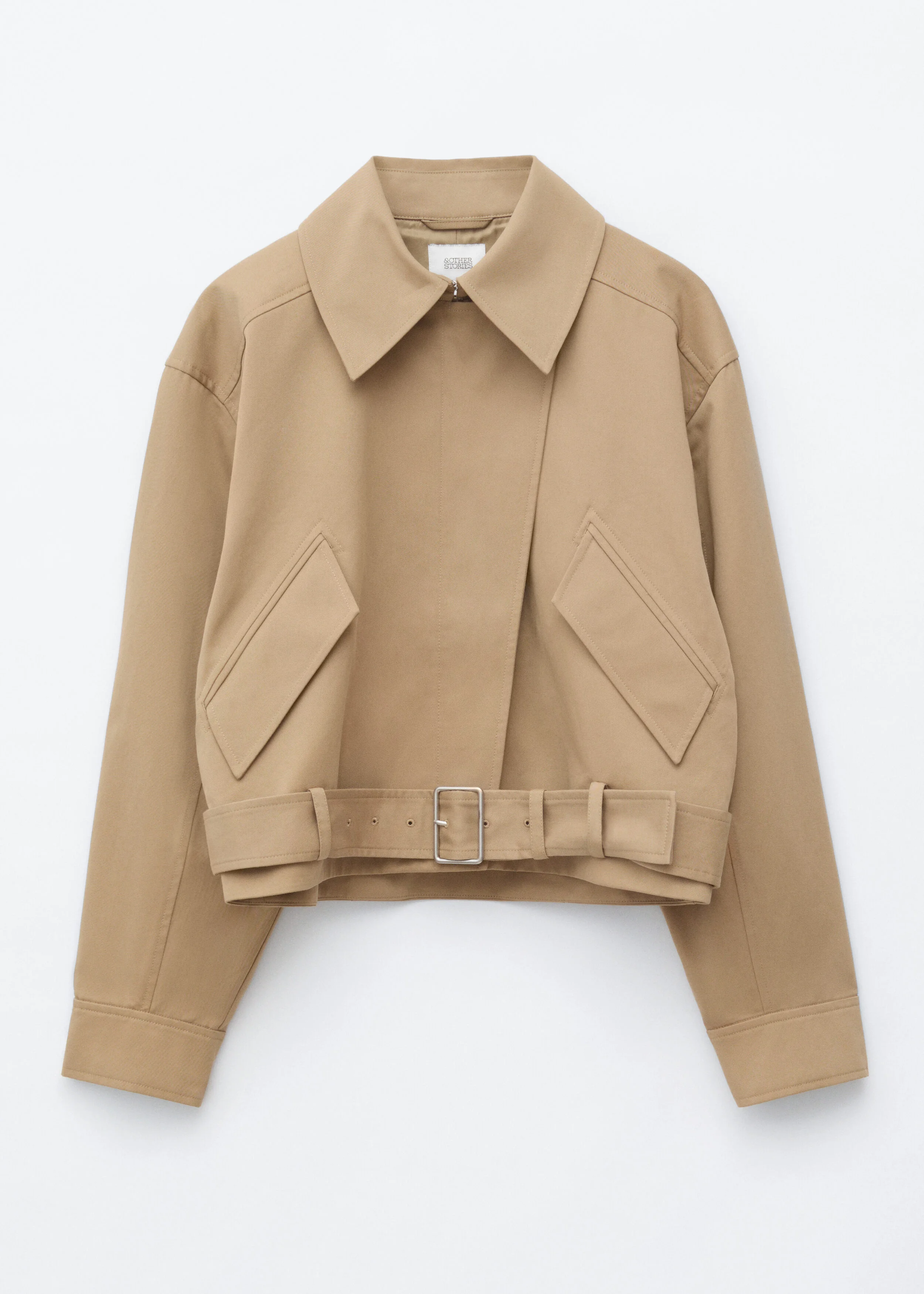 Belted Cotton Twill Jacket - 1