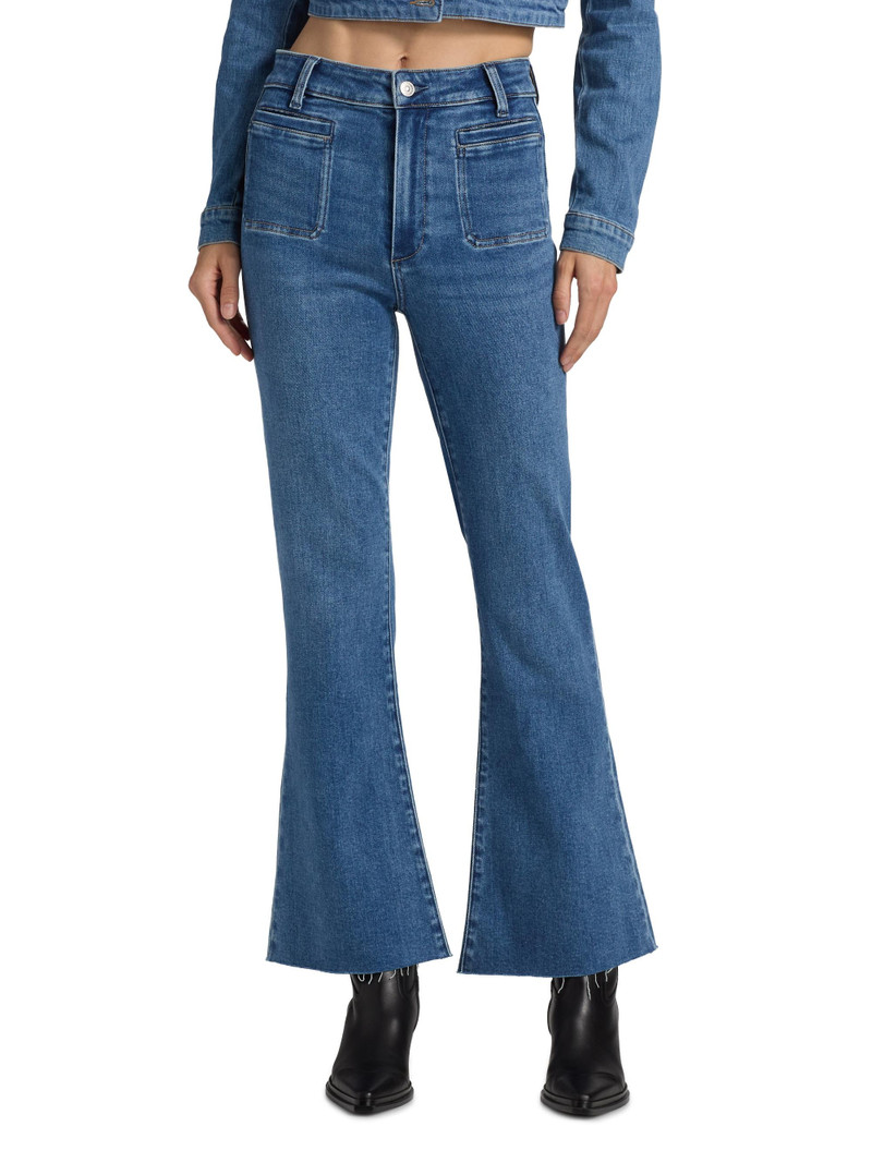 Women's Marlow Skimmer Welt Pocket Flared Jeans - Florea 3