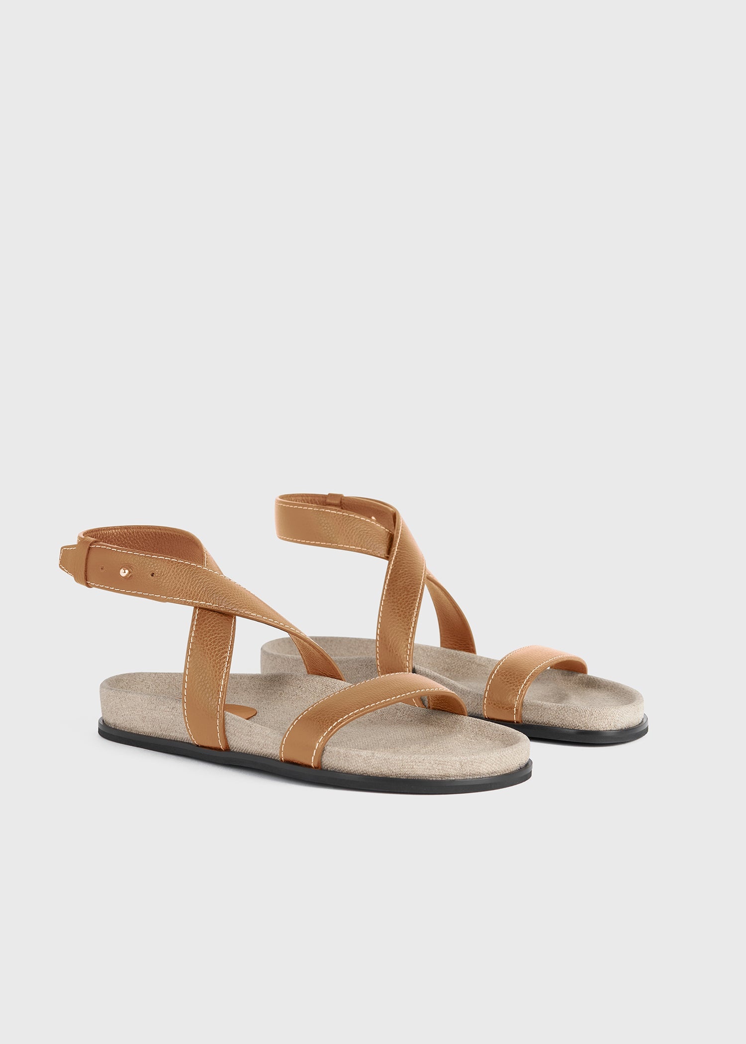 【送料&関税込】TotAme The Leather Chunky Sandal Black 'The Leather Chunky' Sandals by TOTEME on Sale