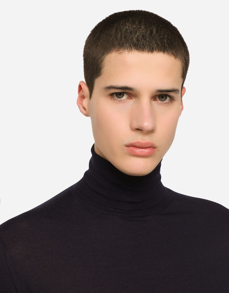 Cashmere and silk turtle-neck sweater - 4