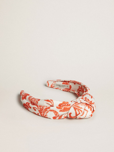 Golden Goose Coral-red hairband outlook