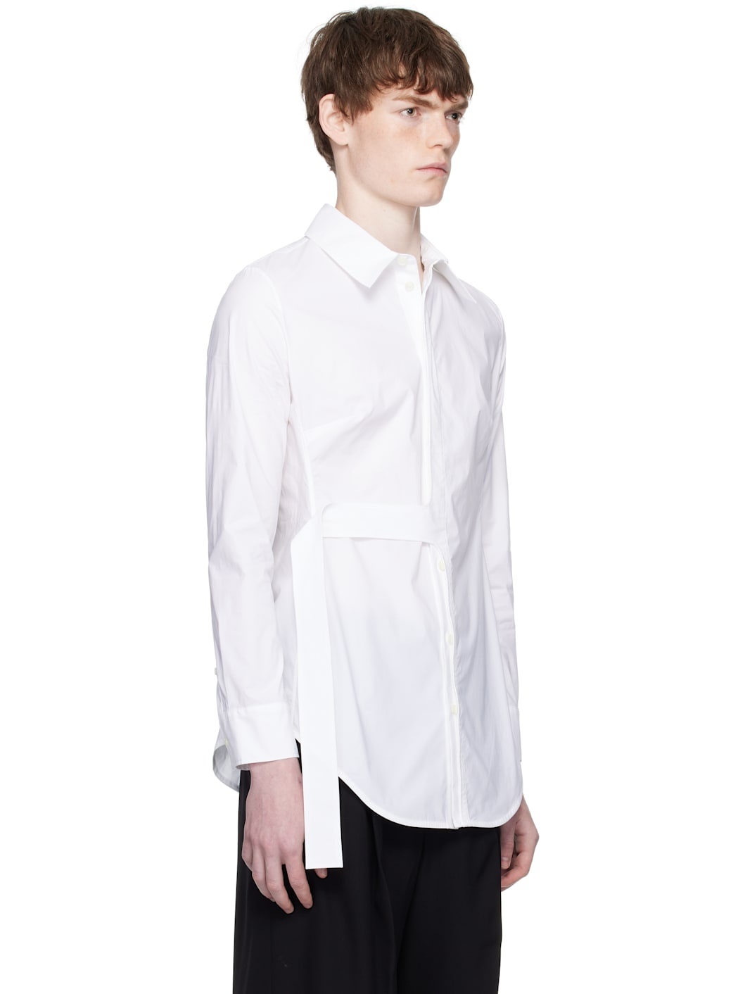 White Strap Shirt - 2