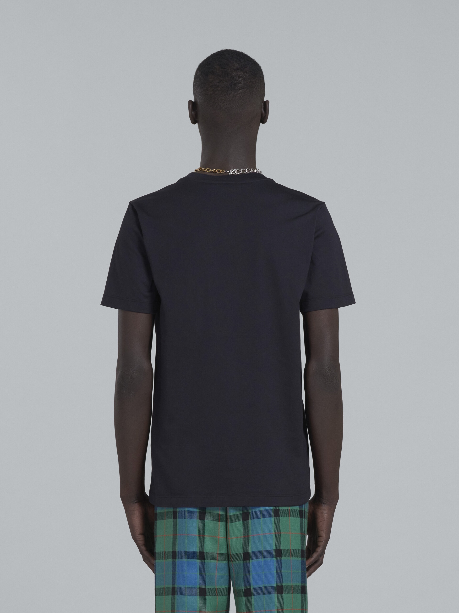 BLACK T-SHIRT WITH LOGO - 3