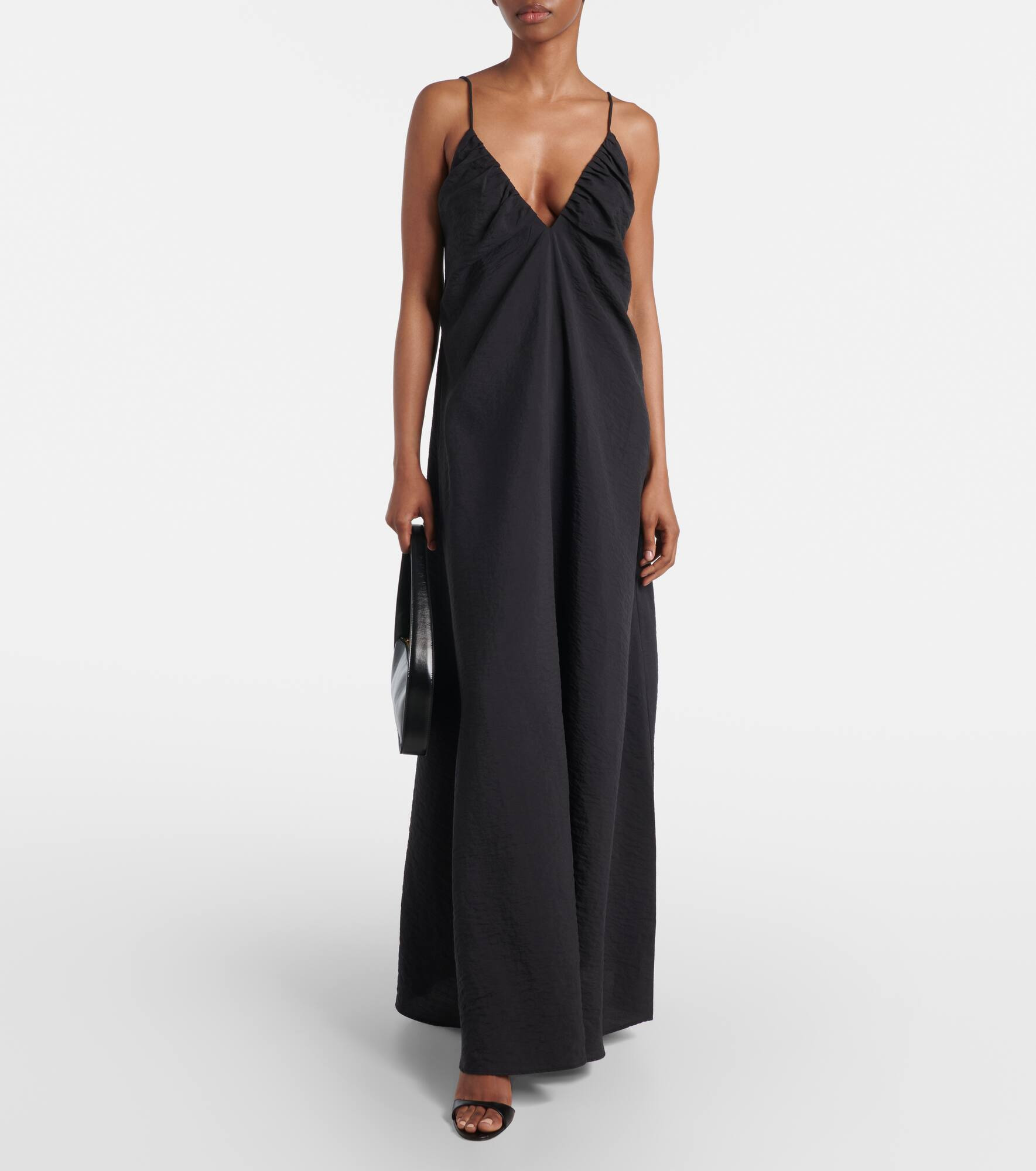 Silk-blend maxi dress - 2