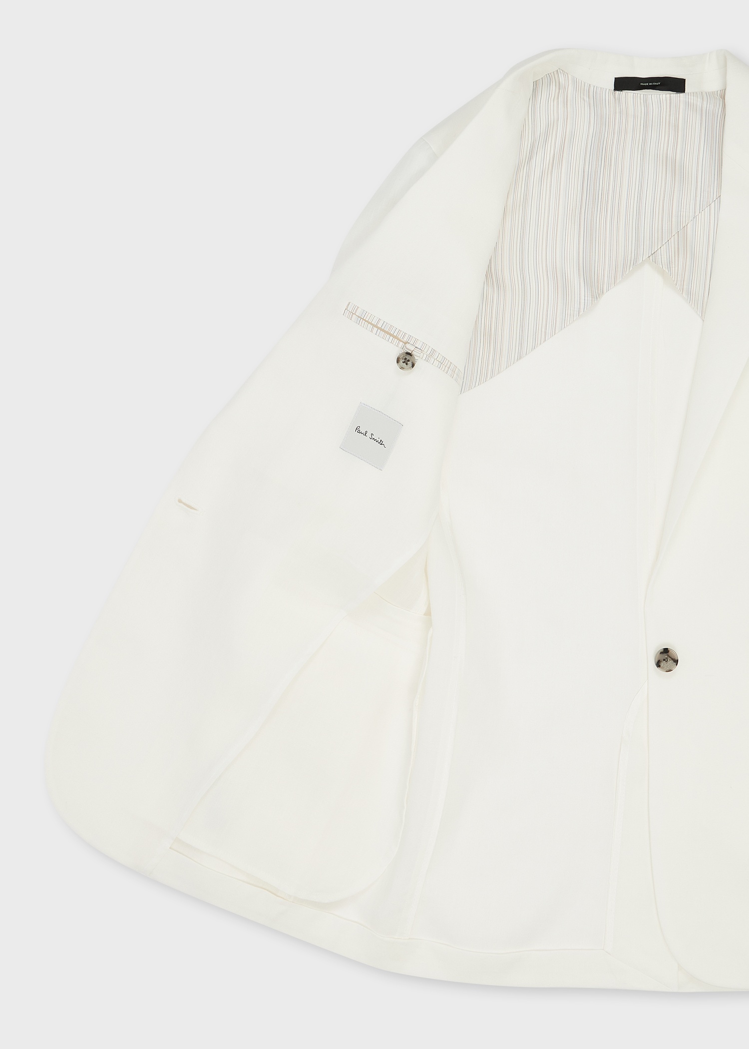 Women's Ivory Linen Blazer - 4