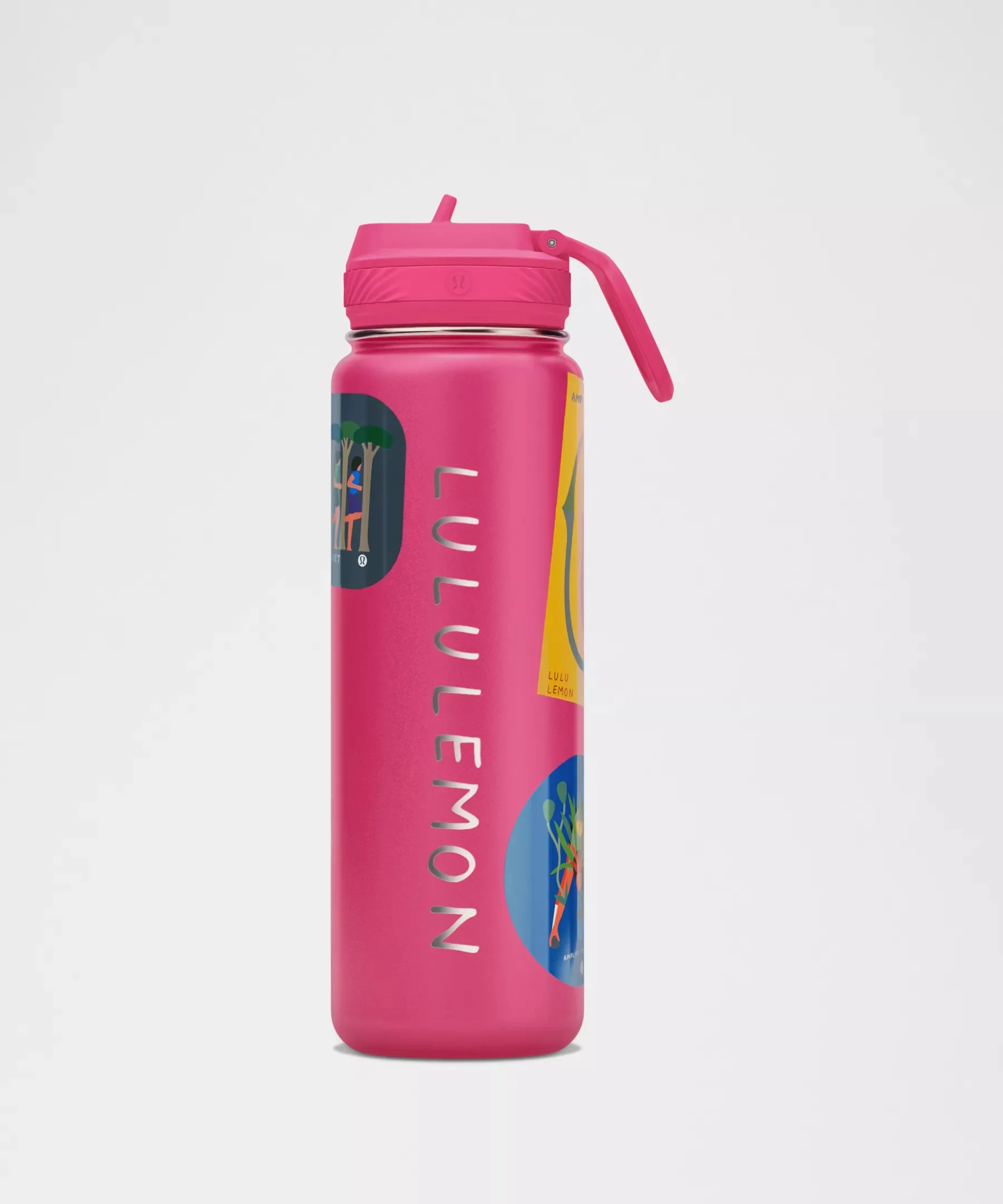 lululemon x Geoff McFetridge Back to Life Sport Bottle 24oz *Straw Lid - 1