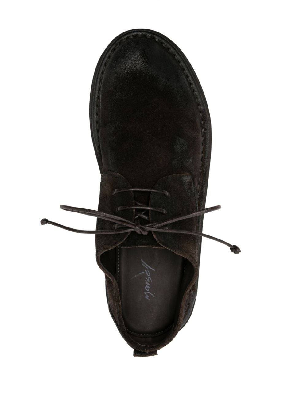 Sancrispa coated-leather derby shoes - 4