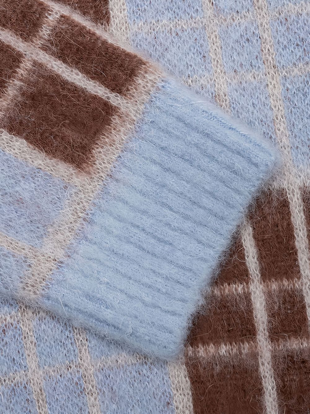 checked sweater - 3