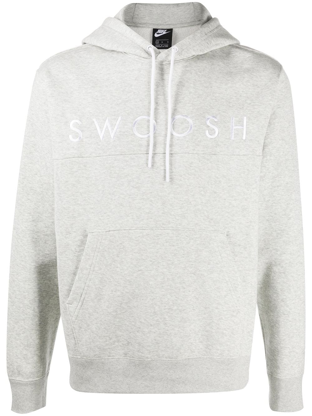 SWOOSH embroidered hoodie - 1