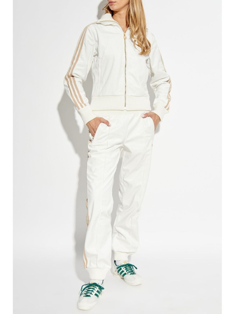 adidas logo-patch cotton track pants outlook