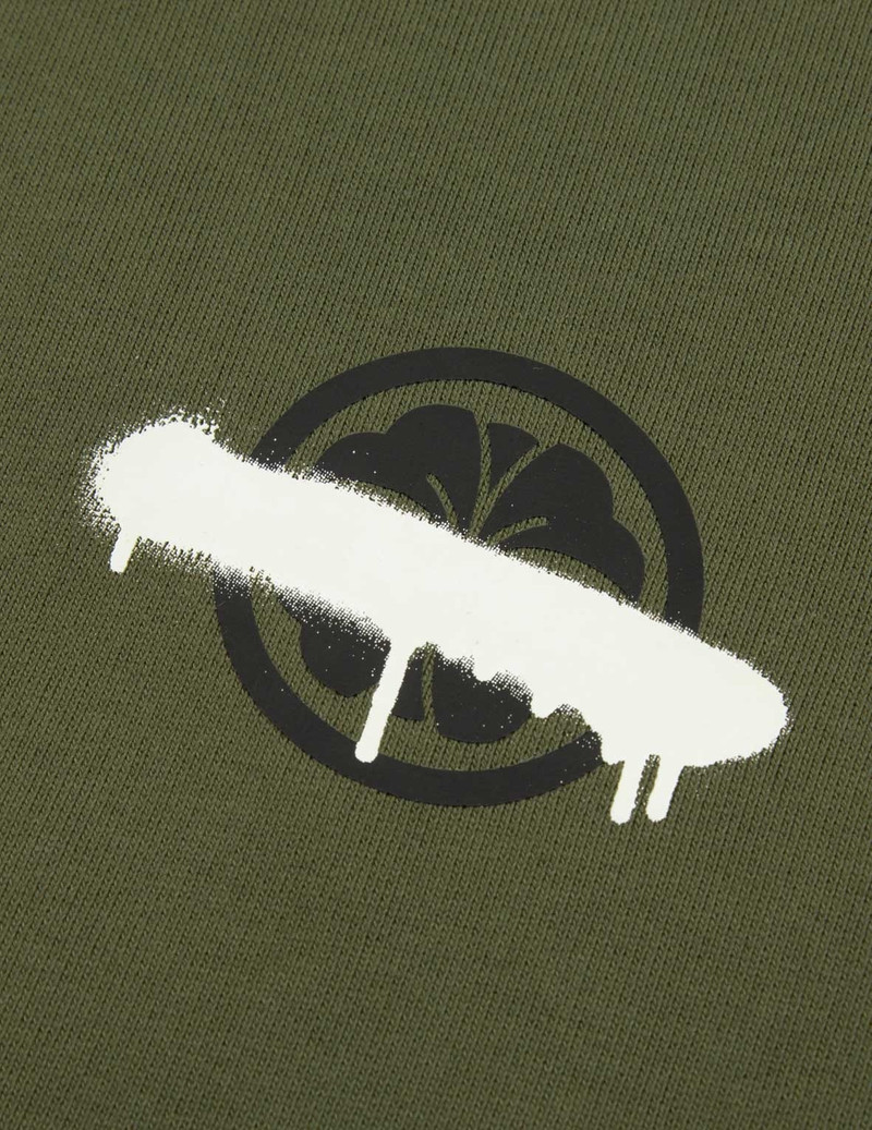 Graffiti Daicock and Kamon Print Relax Fit Sweatshirt 9