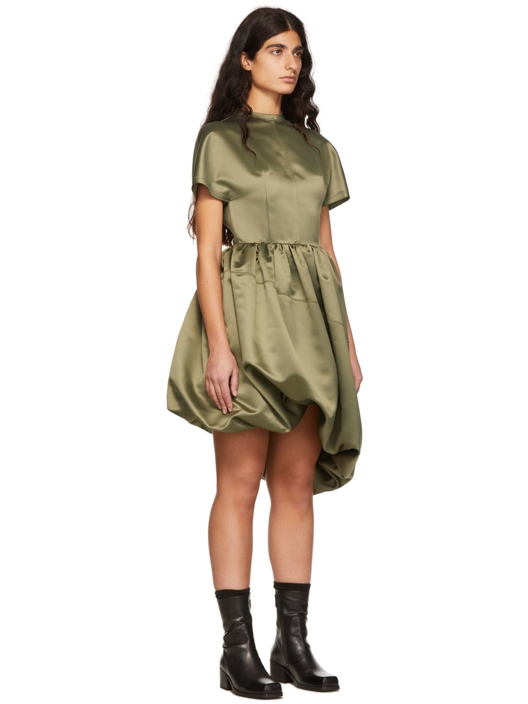 Green Polyester Dress - 2